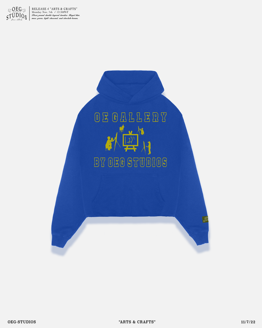 DOUBLE LAYERED HOODIE - BLUE